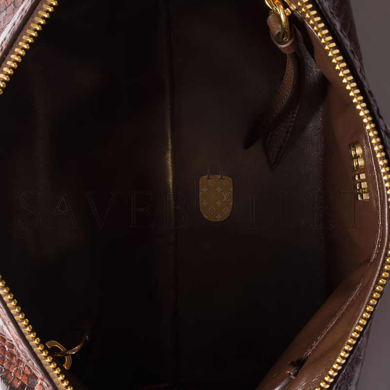 MIU MIU CAPRICE PYTHON-PRINT AYERS LEATHER CLUTCH 5BF130 (28*14.5*10cm)